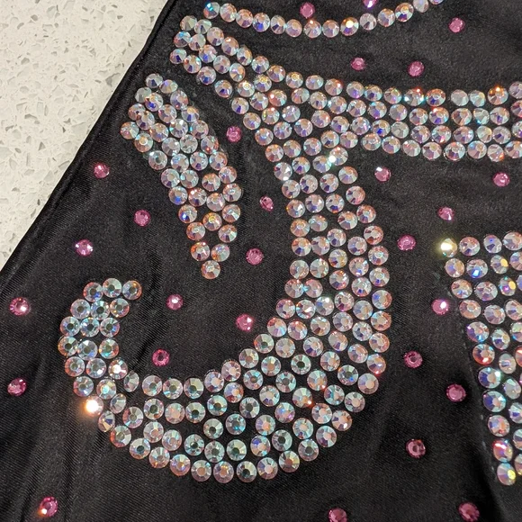 COMPETITION Ozone gymnastics Leotard Warrior Style FULLY BLINGED Double Lined CL - Picture 5 of 11